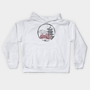 Japan: Ninnaji temple Kids Hoodie